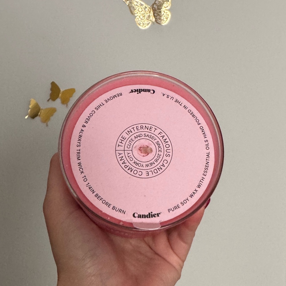 Pink Mom Mothers Day Candler Glass Candle - Picture 2 of 3